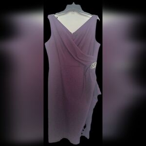 Alex Evenings Asymmetrical Purple Dress